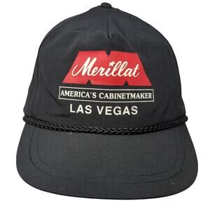 Merillat America's Cabinet Maker Las Vegas Snapback 5 Panel Cap Black OS Rope KC